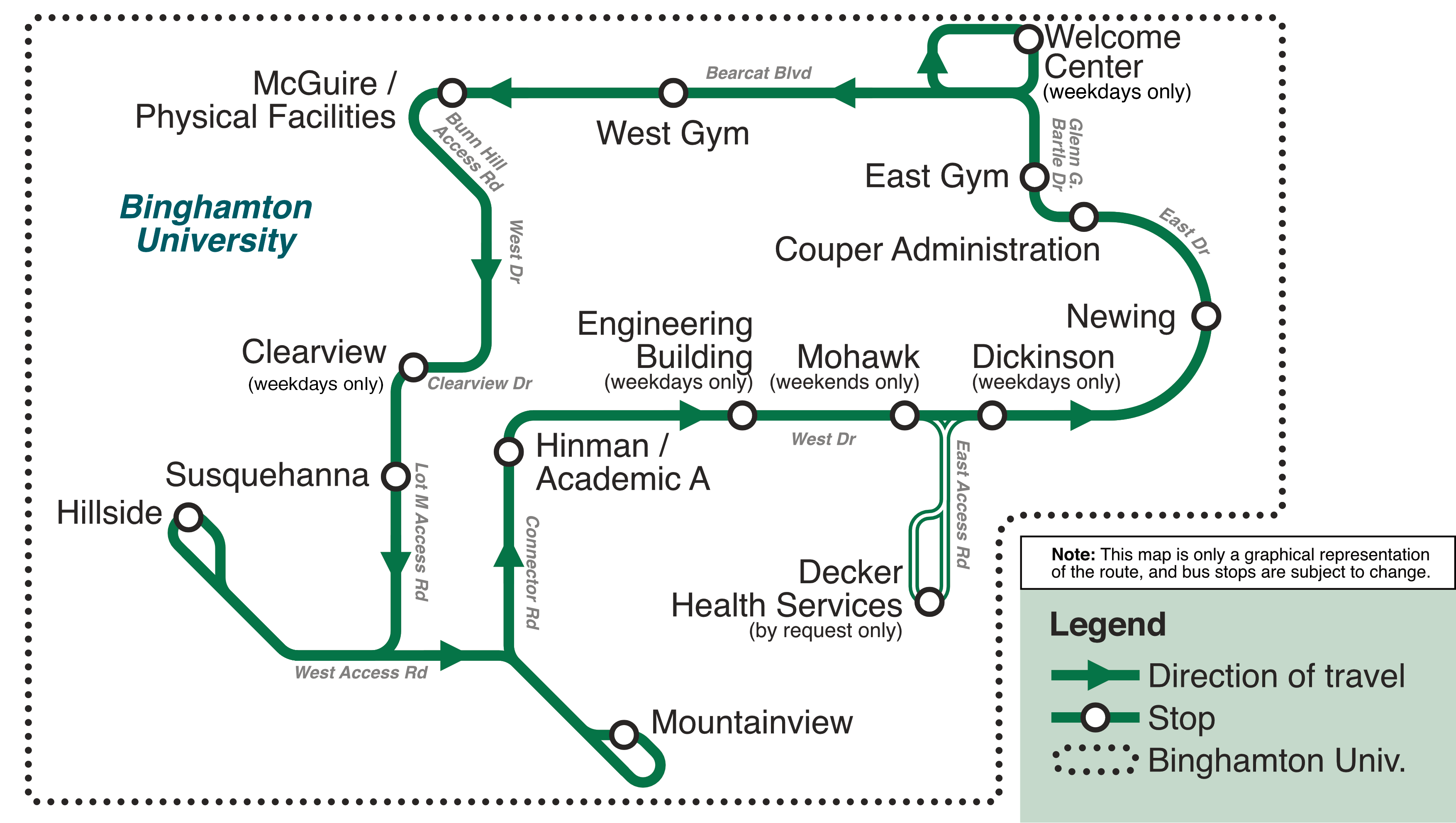 Campus Shuttle Route Map